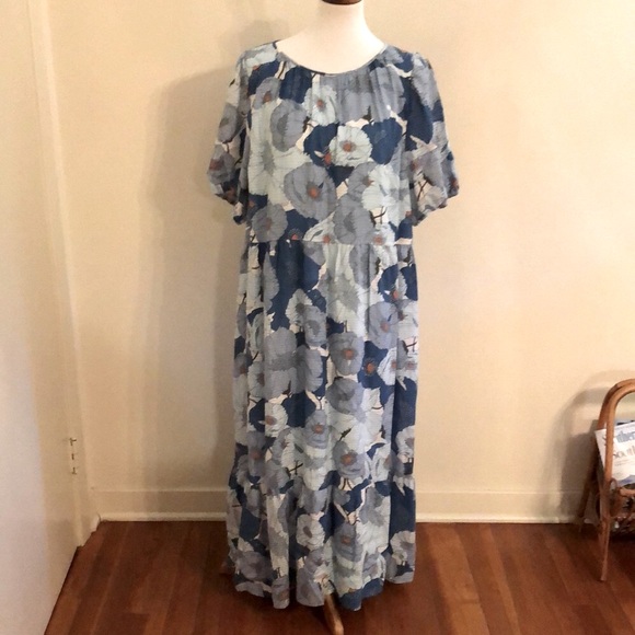 LOFT Dresses & Skirts - NWT Loft blue poppy maxi dress